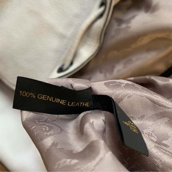 Rebecca Minkoff Backpack Leather tassel Drawstring Magnetic snap Closure Flaptop - Picture 8 of 16